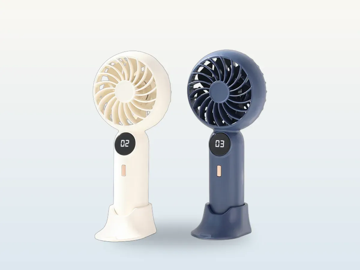 화면 달린 스마트폰 거치 미니 선풍기