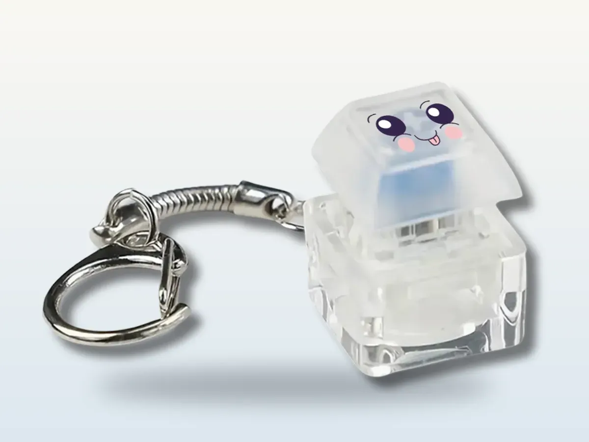 누를 때마다 키캡 안에서 켜지는 LED