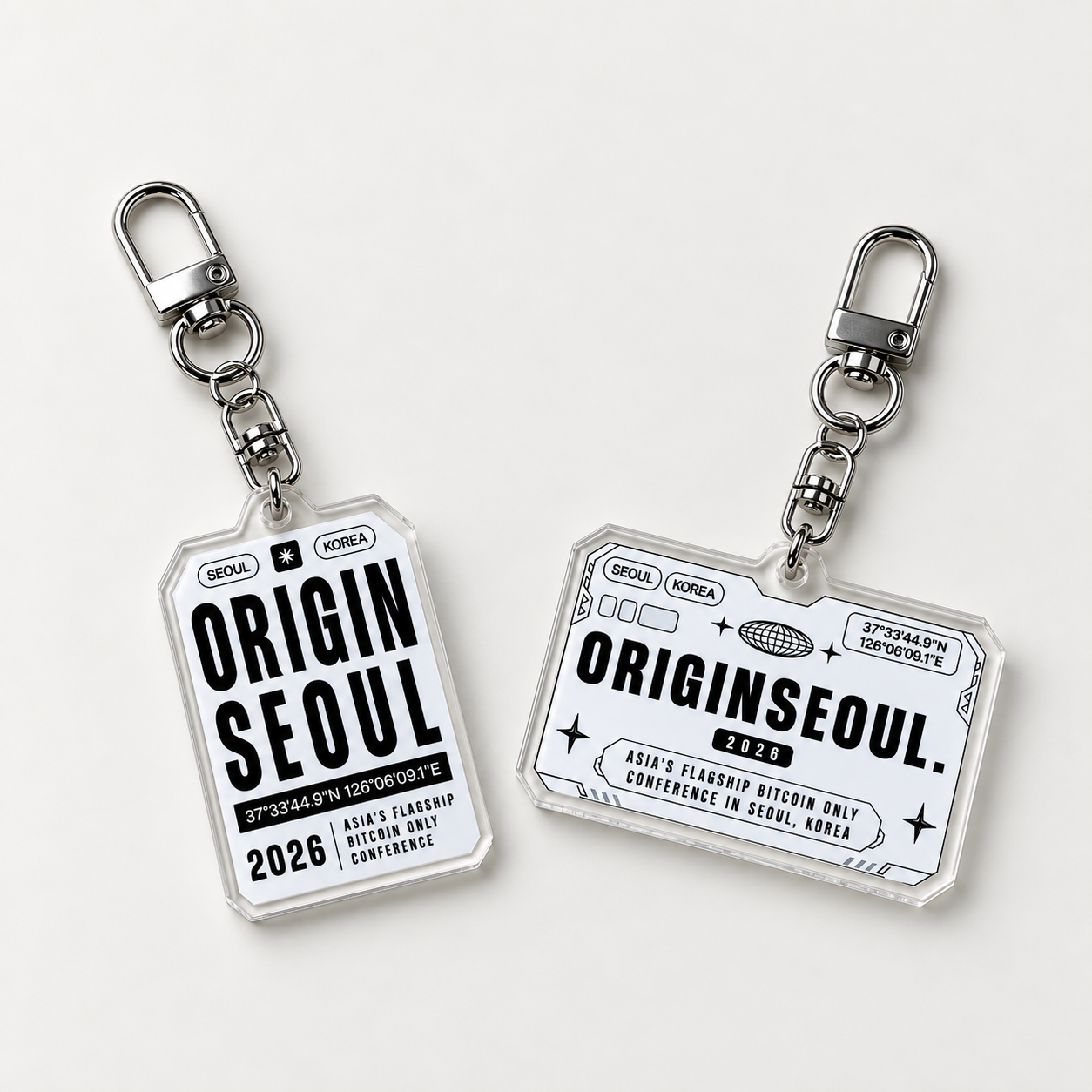 아크릴 키링 제작사례 목업