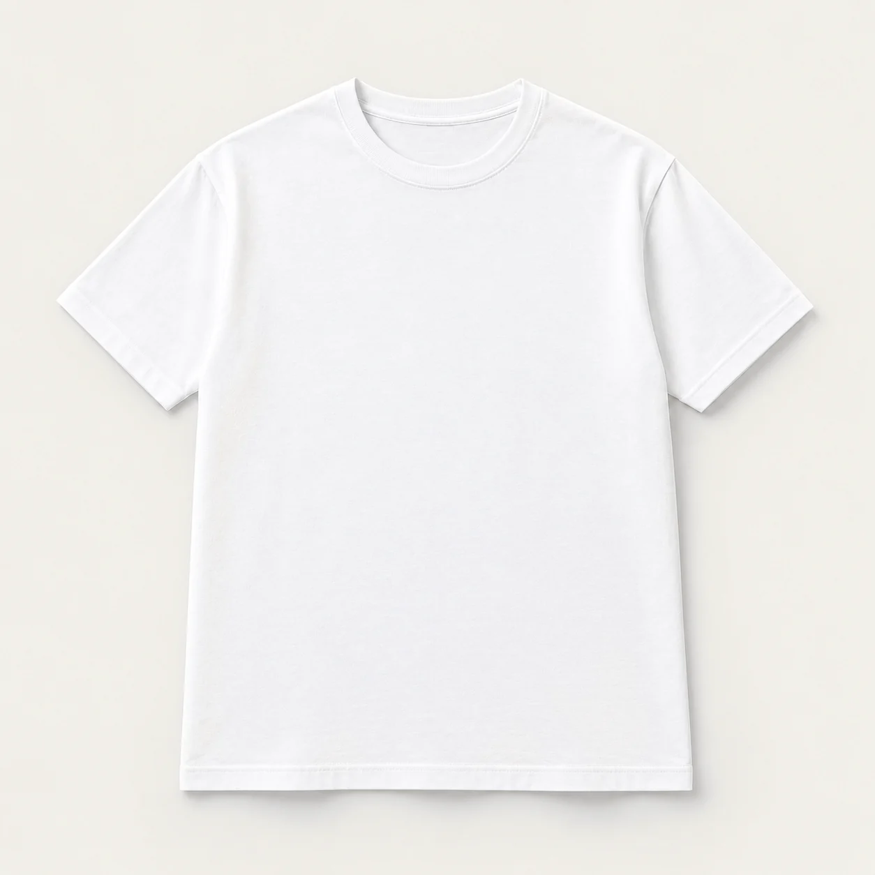 White short-sleeve T-shirt, front