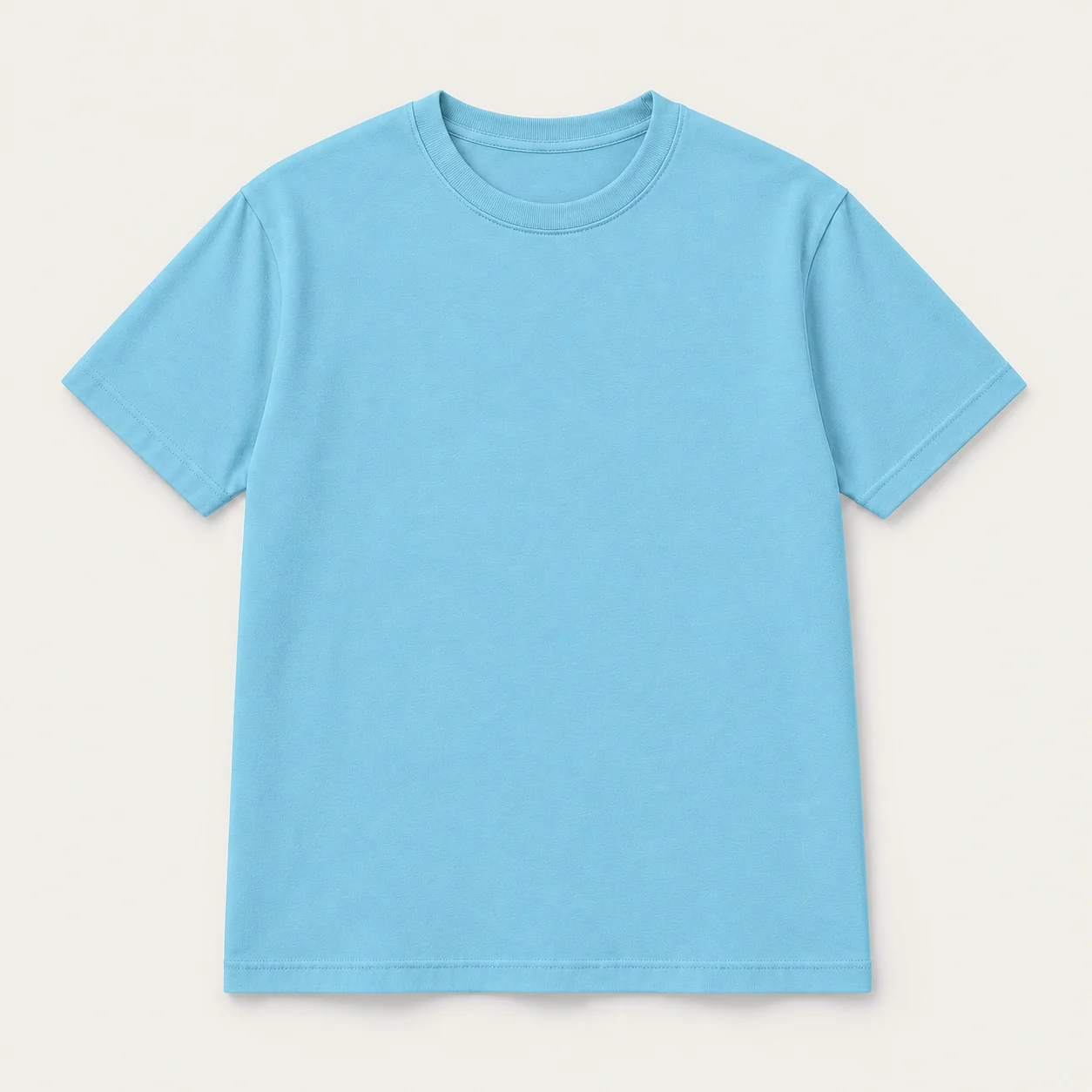 Sky blue short-sleeve T-shirt, front