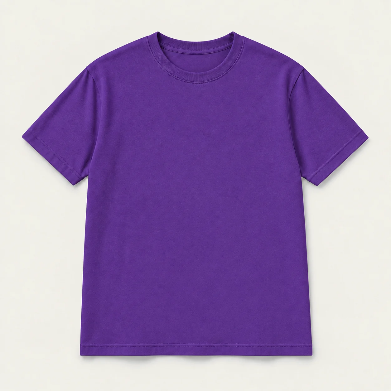 Purple short-sleeve T-shirt, front