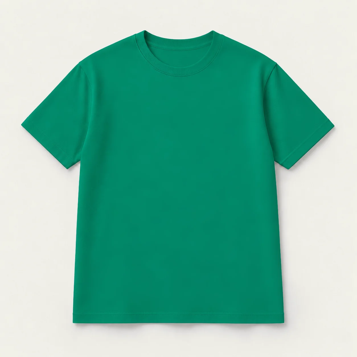 Green short-sleeve T-shirt, front