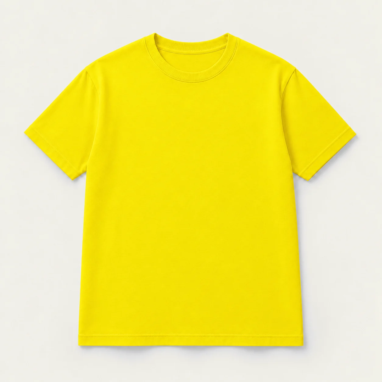 Yellow short-sleeve T-shirt, front