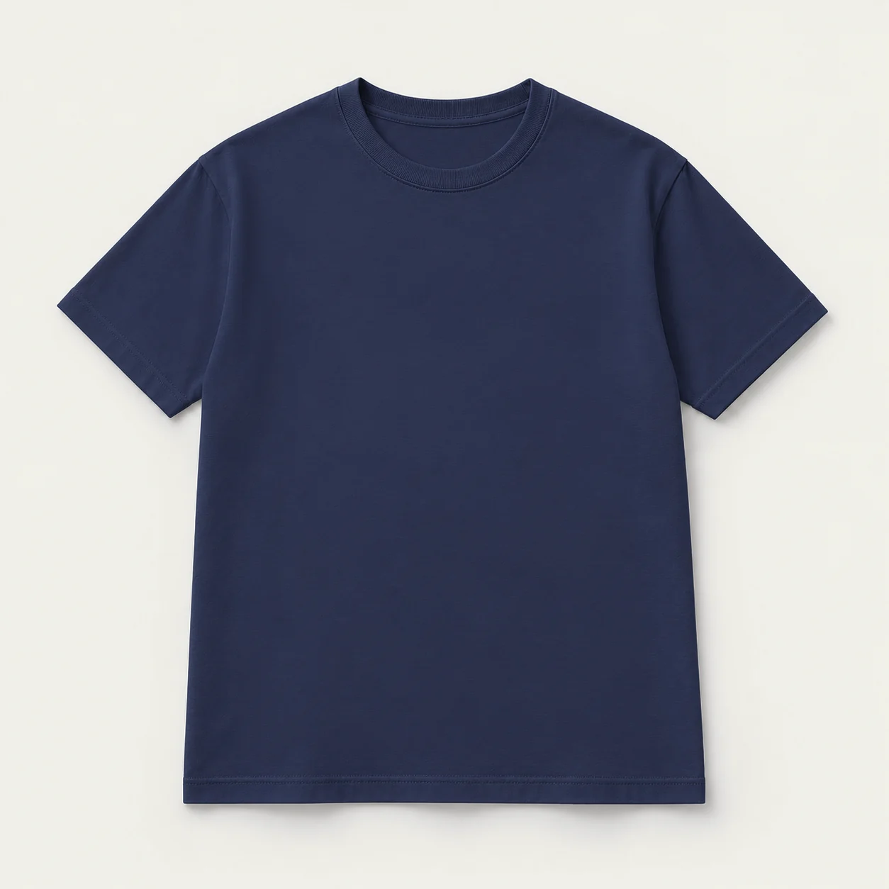 Navy short-sleeve T-shirt, front