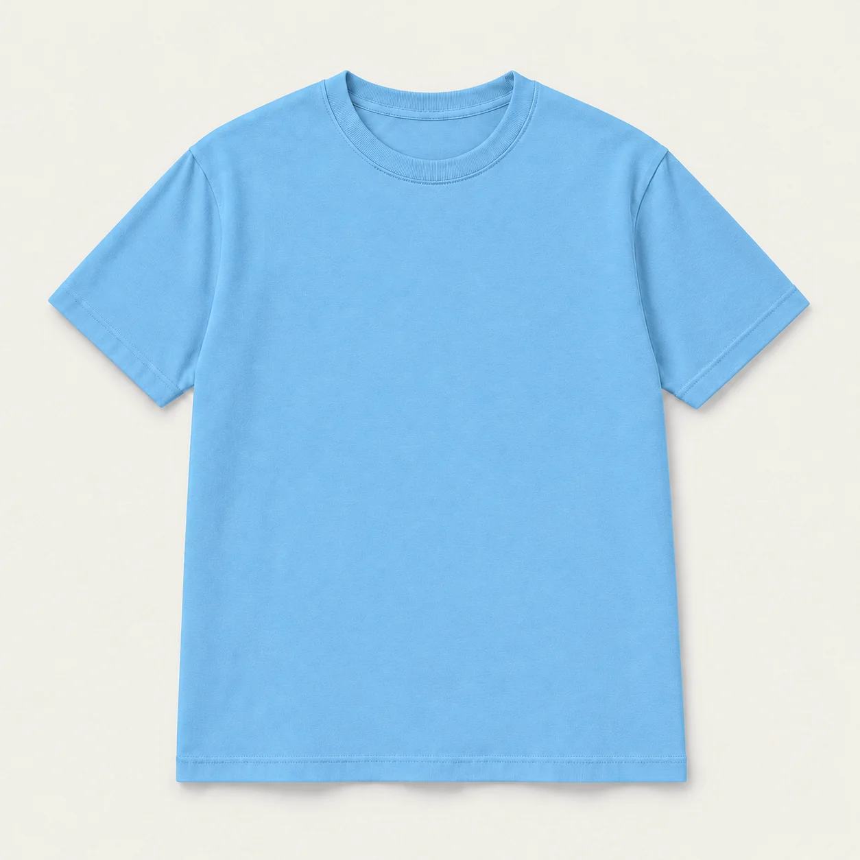 Light blue short-sleeve T-shirt, front