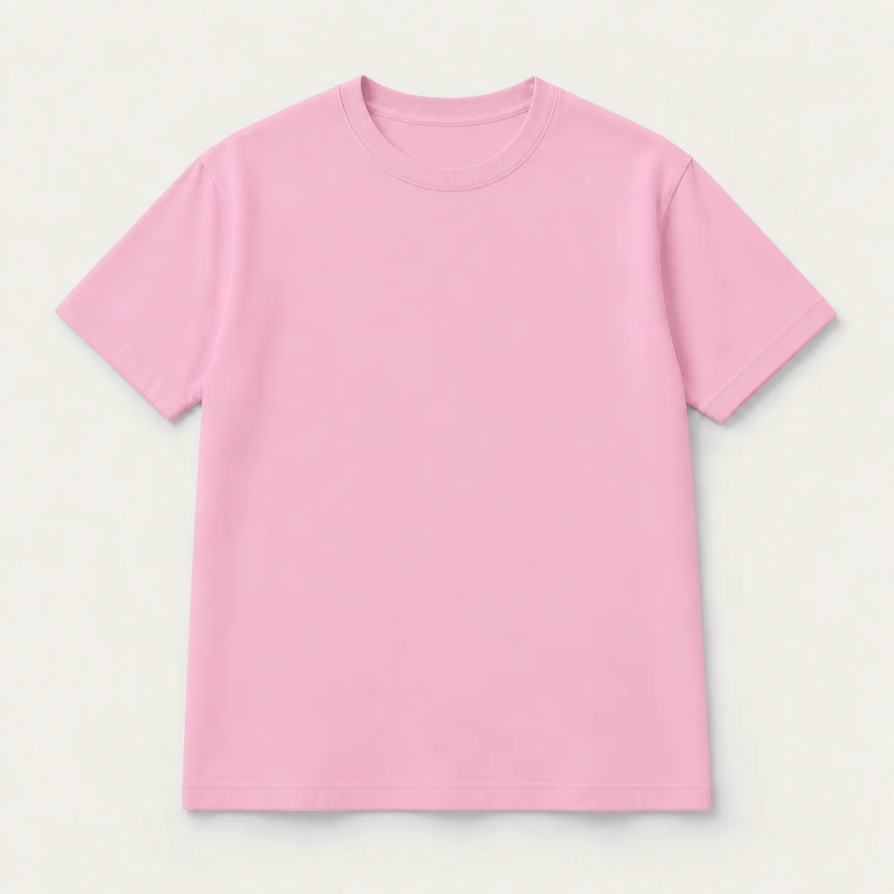 Light pink short-sleeve T-shirt, front