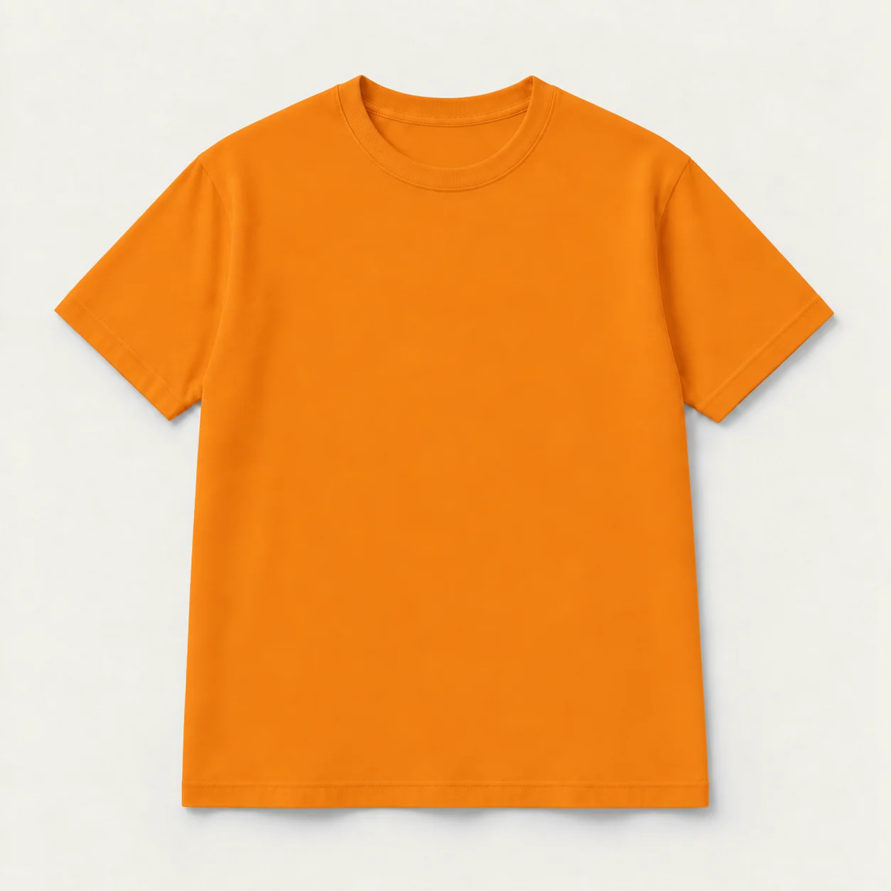 Orange short-sleeve T-shirt, front
