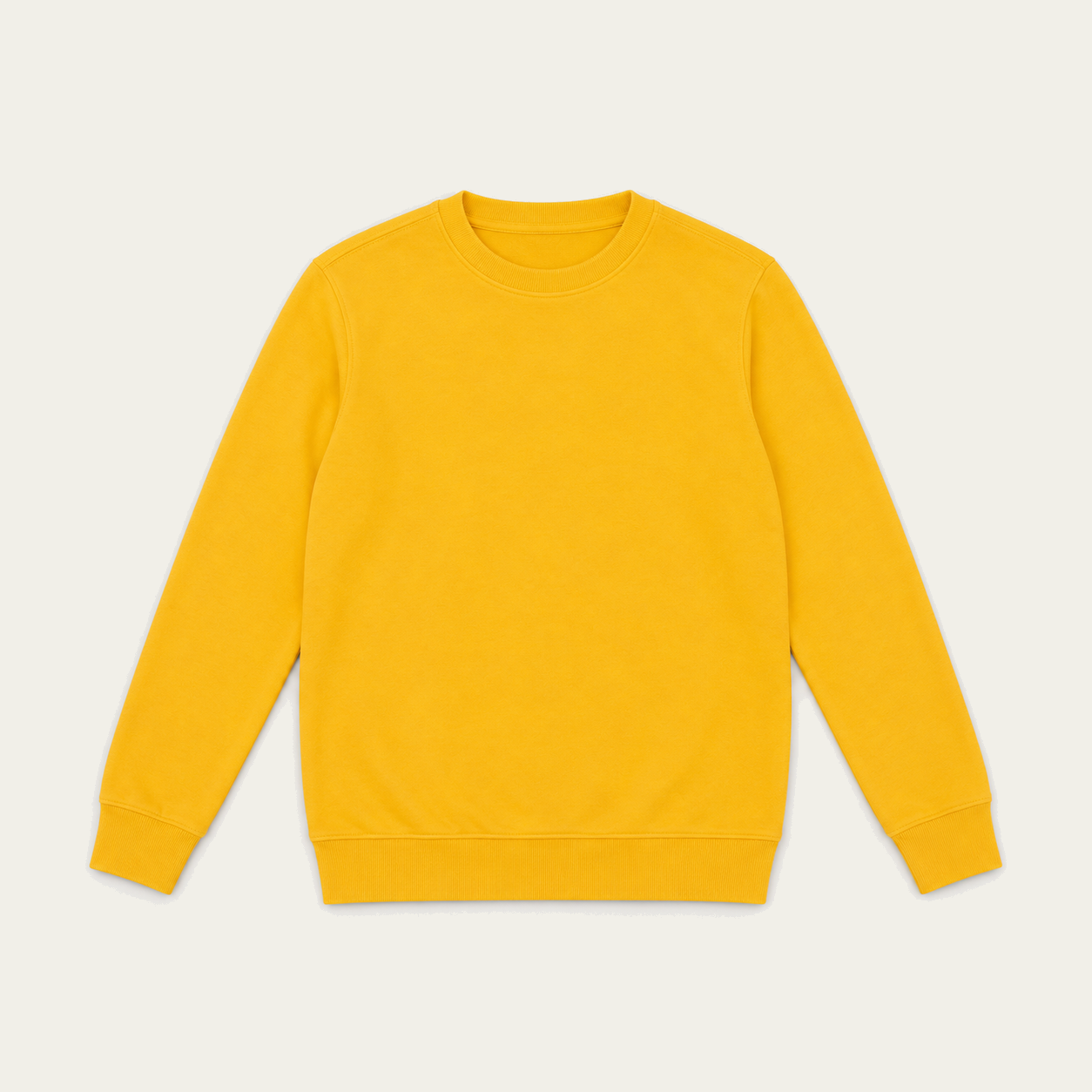 Yellow light sweatshirt, front