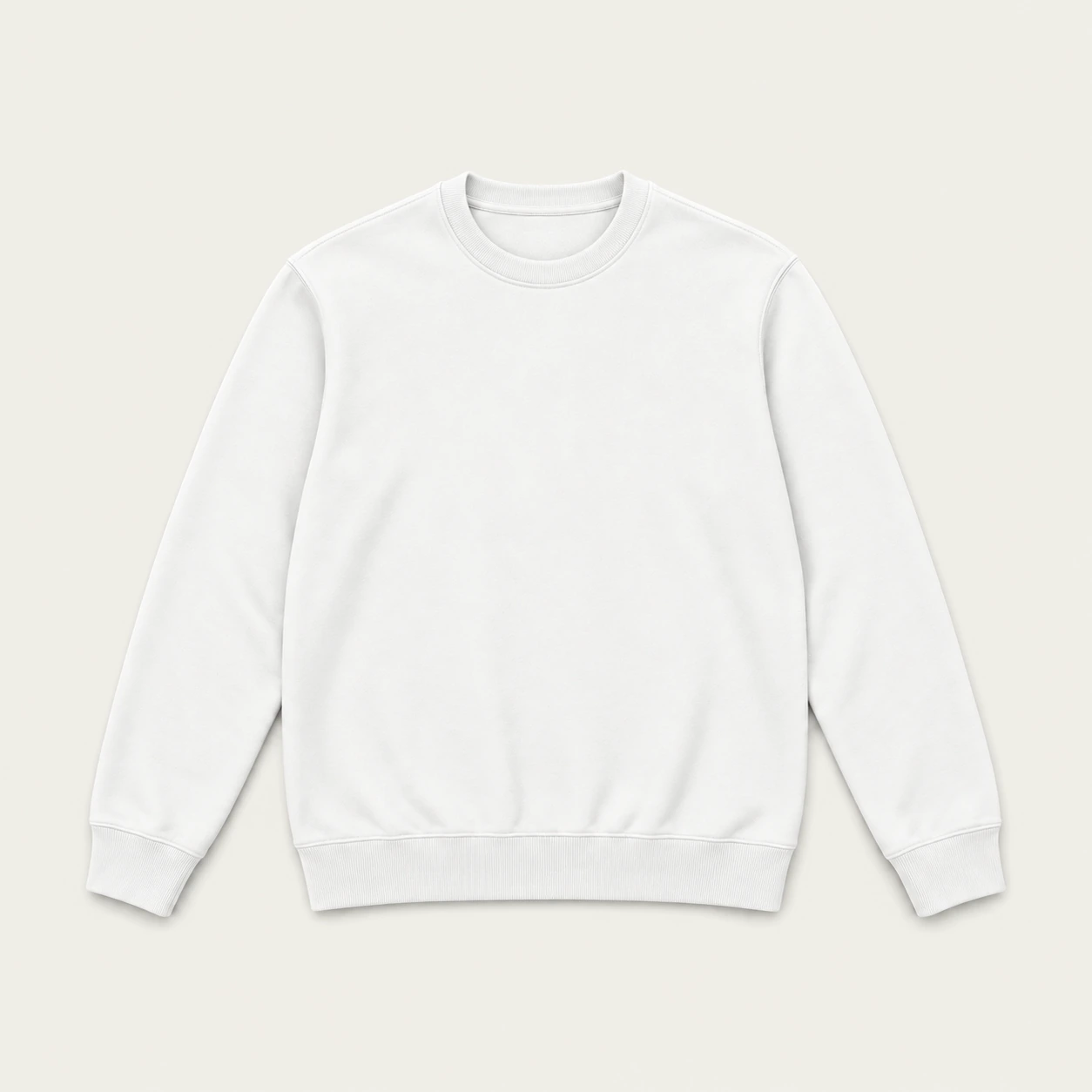 White light sweatshirt, front