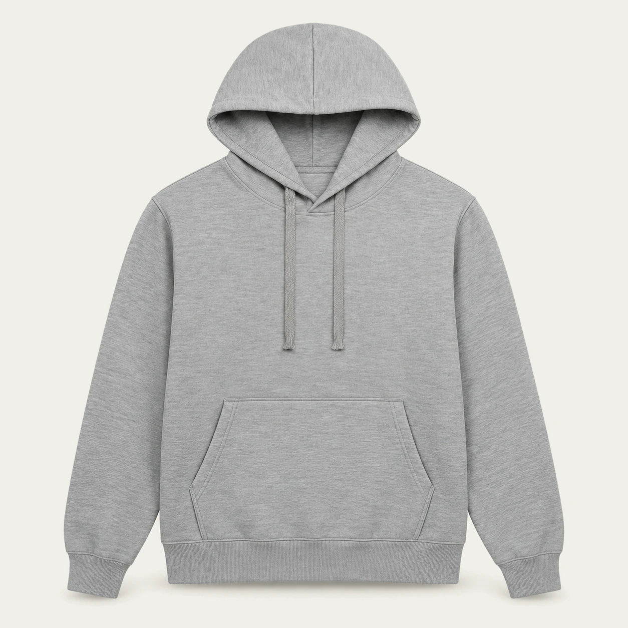 Moku gray light hoodie, front