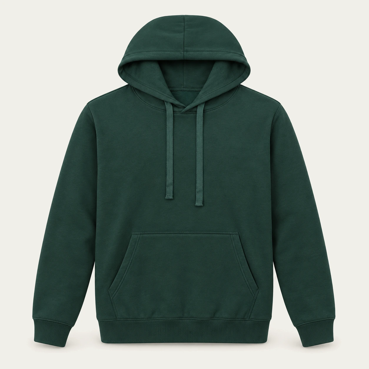 Khaki light hoodie, front