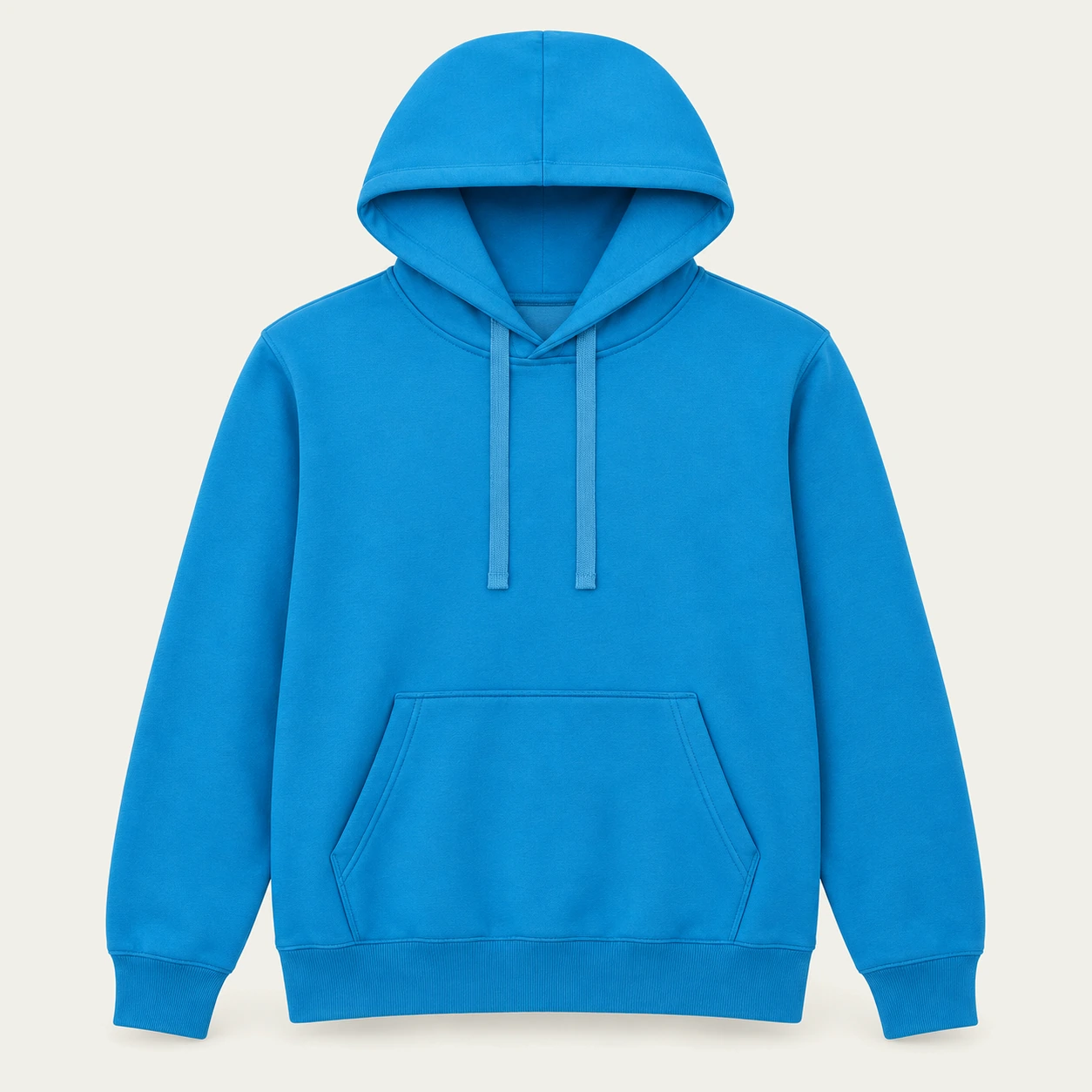 Sky blue light hoodie, front