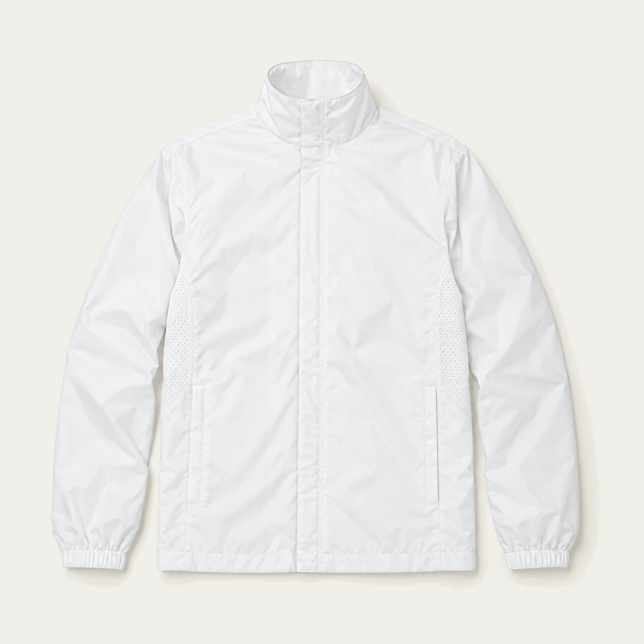 White basic windbreaker, front