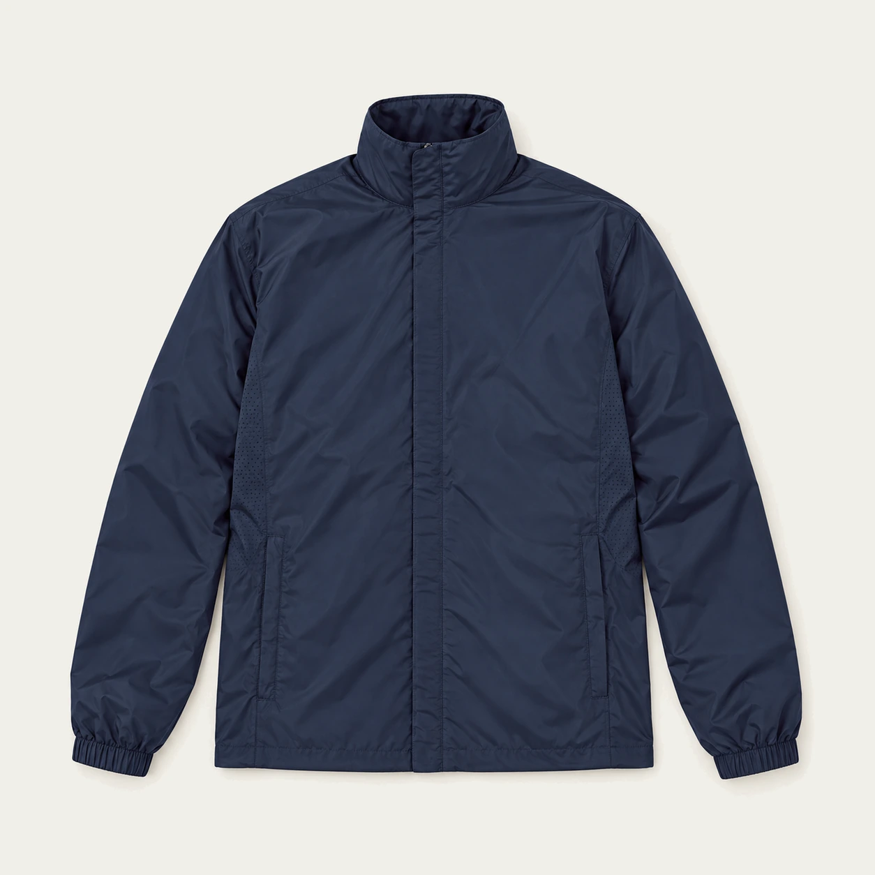 Navy basic windbreaker, front